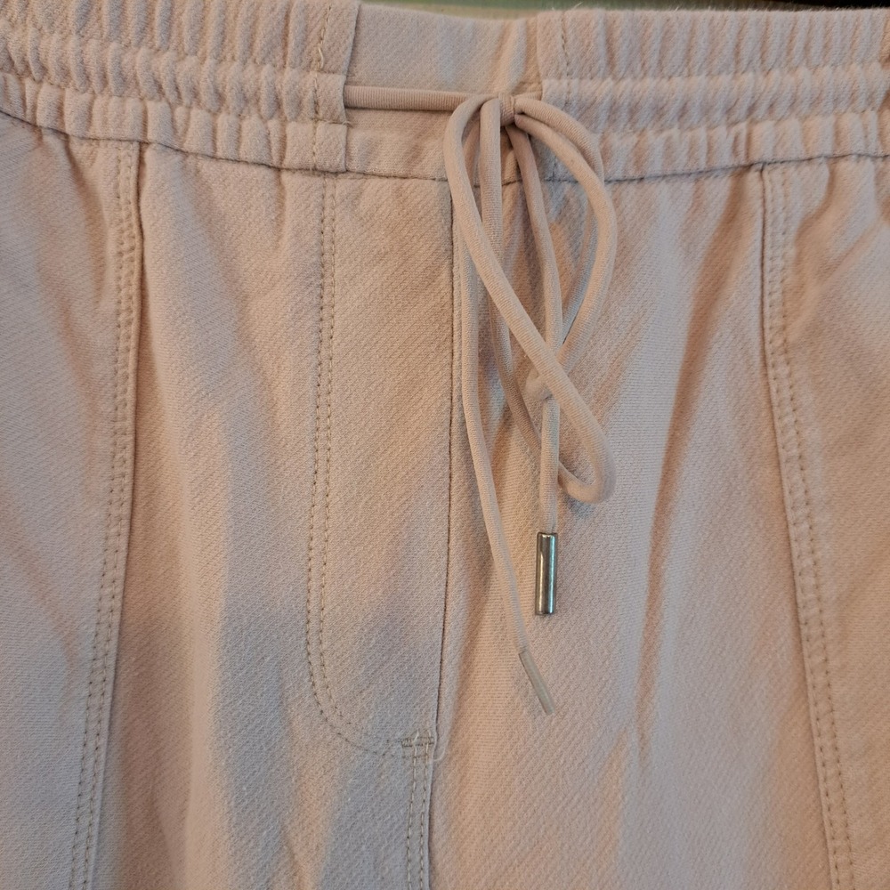 C&C California Jogger Pants Women Size L Tan Utility Drawstring Tapered 1302-250 - Picture 2 of 10